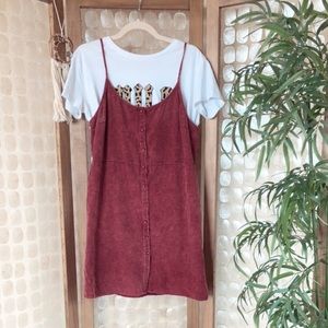CORD BUTTON DOWN DRESS🍒